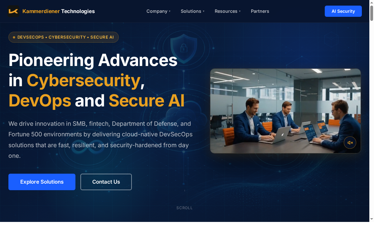 K-Tech.io — AI website revamp